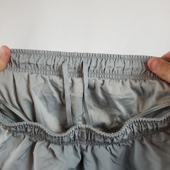 Nike Dri Fit Womens Sz Large Grey Shorts Elastic Drawstring Waist Under Wear - Picture 6 of 9